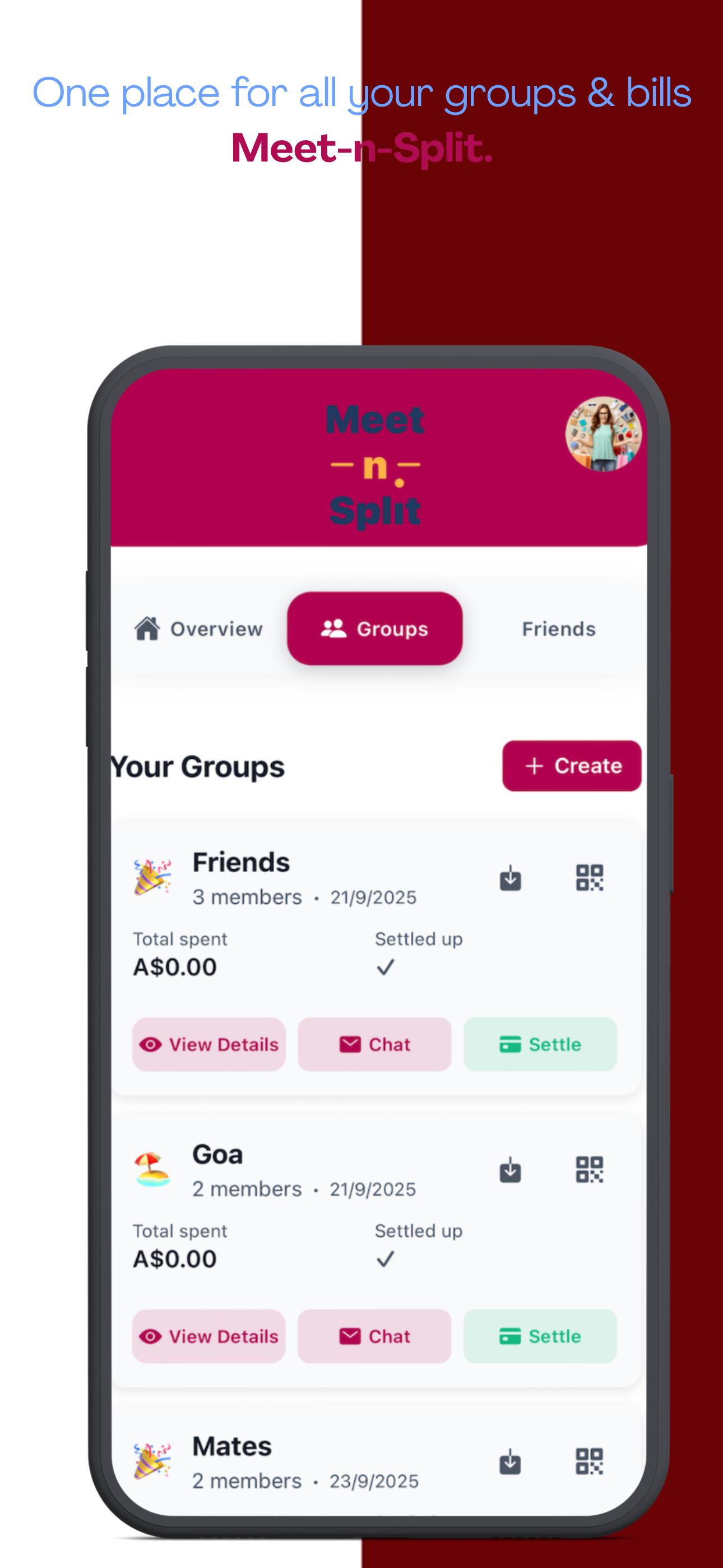 Meet-n-Split App Screenshot